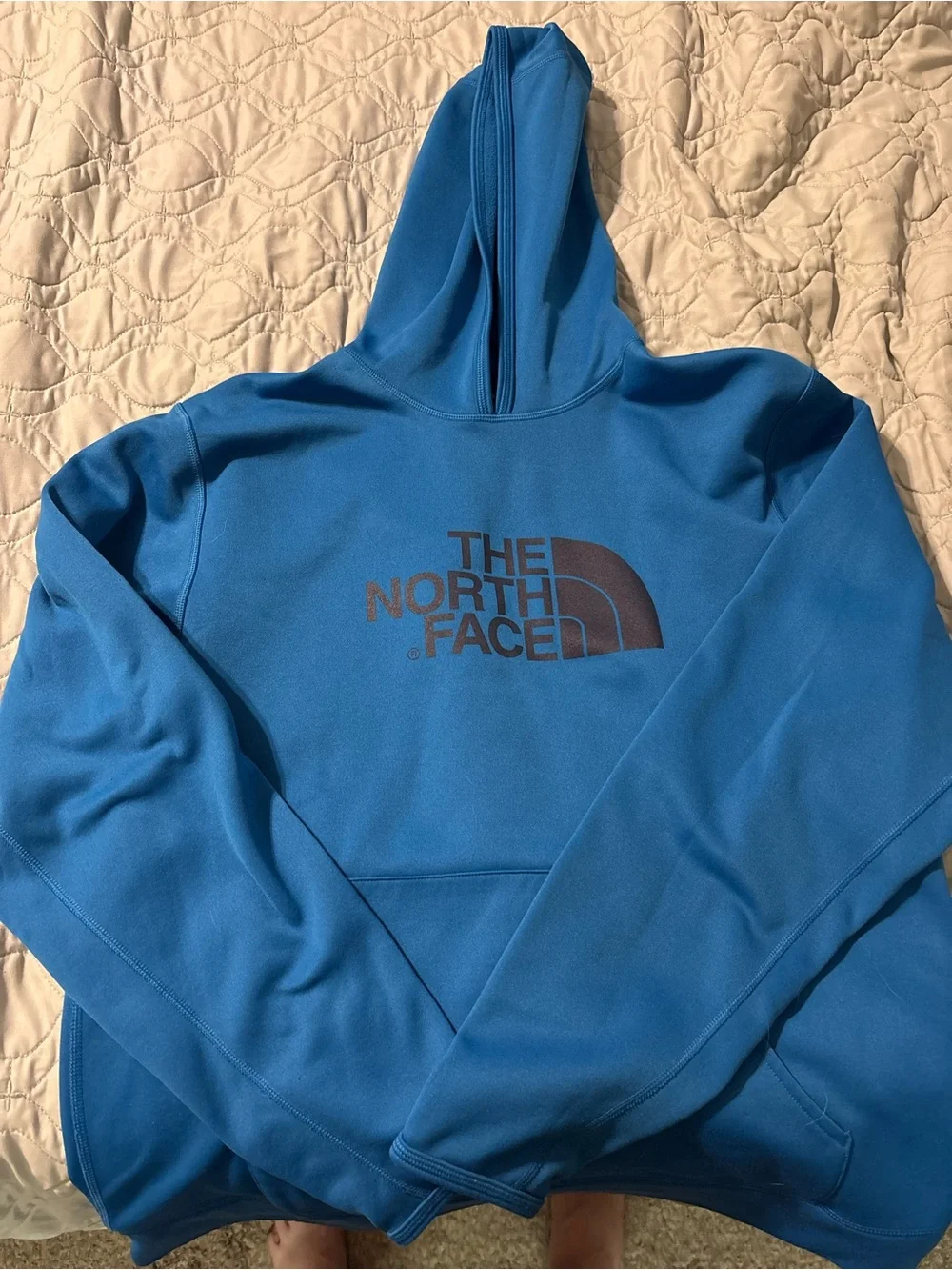 The North Face Men's Bright Blue Logo Hoodie
